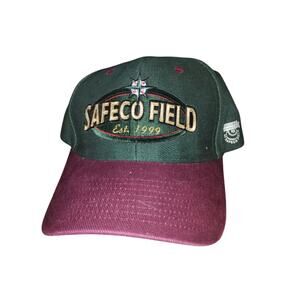 V7- Vintage Safeco Field X Seattle Mariners Hat Dad Cap 2001 Strapback